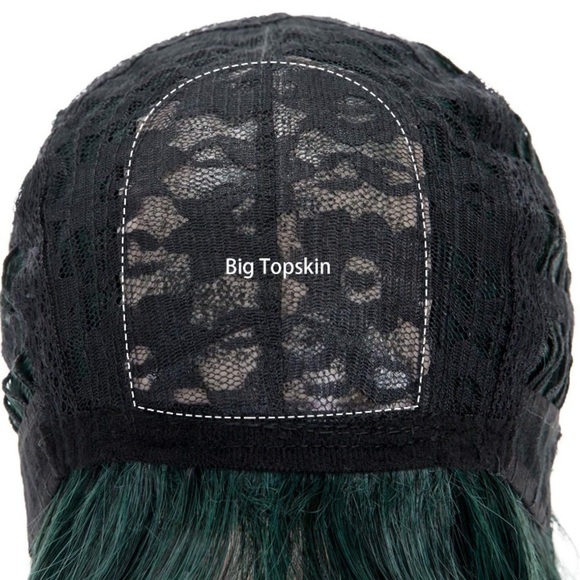?NAIMA 12” DARK GREEN OMBRÉ SHORT BOB Wig *NWT*?